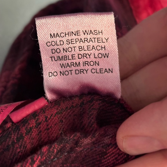 Overland | Plaid Snap Button Top w/ Floral Embroidery | Red | XS - Picture 8 of 12